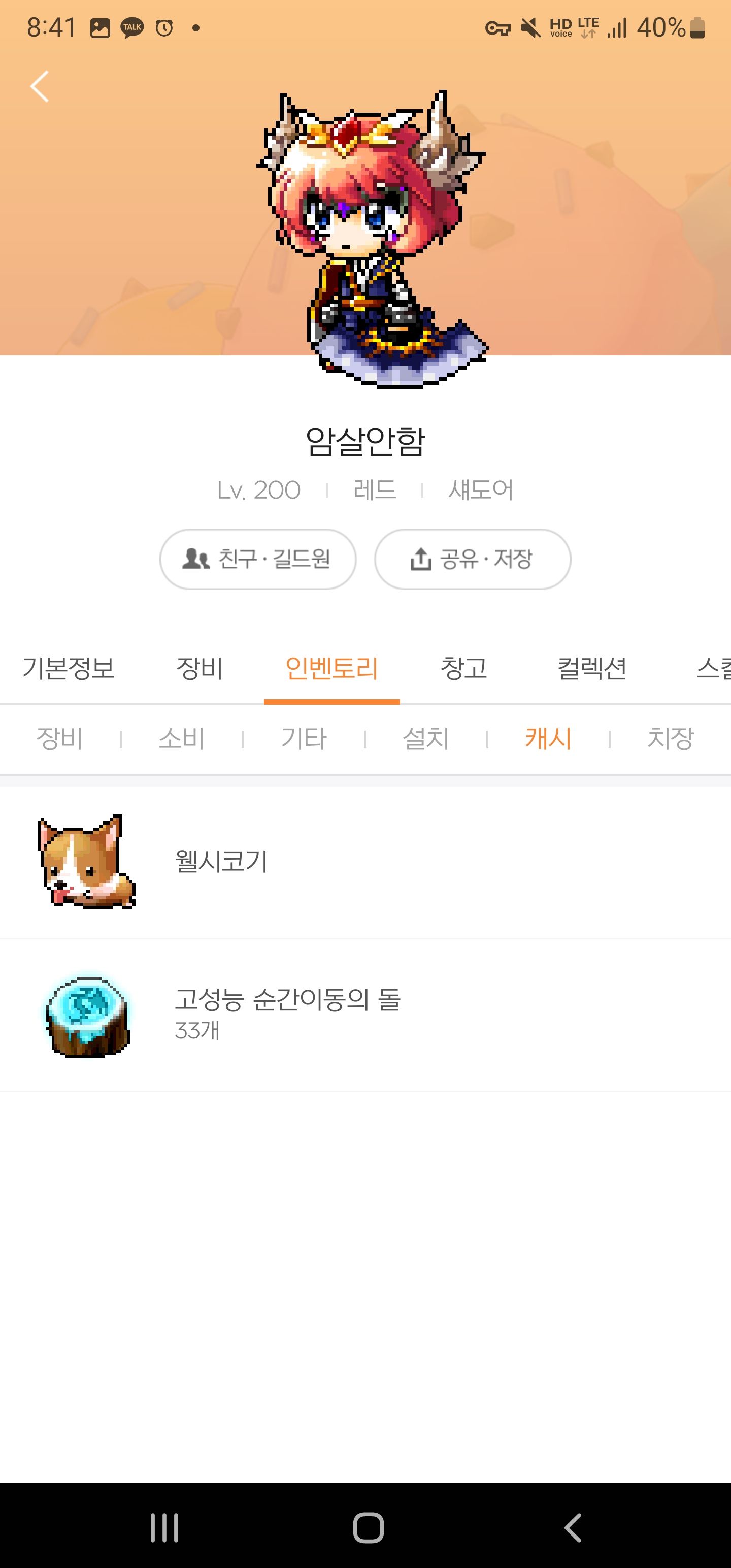 희귀템)개?추 귀고리 - 메이플스토리 채널