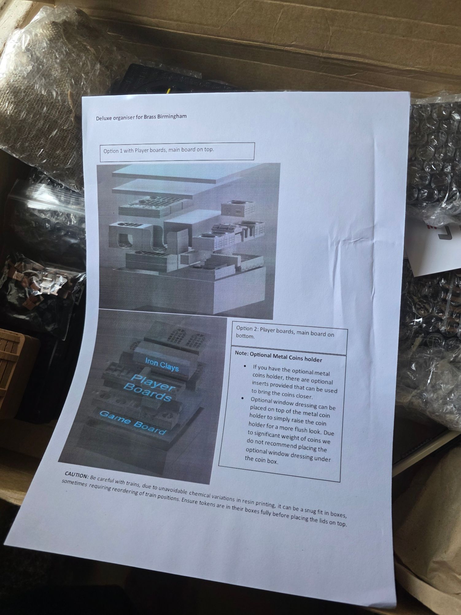 사진용량많음] 브라스 버밍엄 컴포넌트 업그레이드 - 보드게임 채널