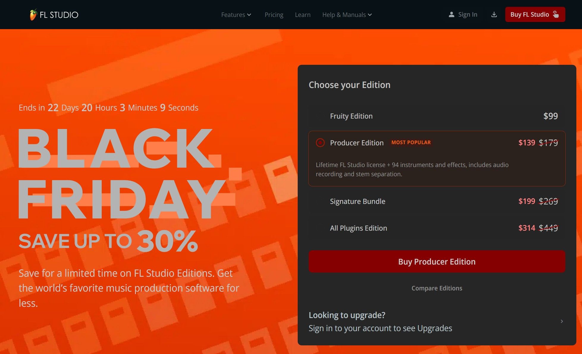 블랙 프라이데이 할인 소프트웨어 - FL Studio, Vegas Pro ($139/무료) - 핫딜 채널